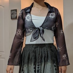 Dance Sleeves Tie Top